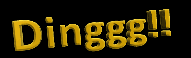 Animated Dinggg Logo